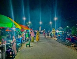 Geliat Ekonomi Pasar Malam Desa Parura Jaya Mubar Wajib Dikunjungi