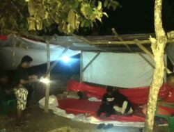 Rumah Ludes Terbakar, 4 KK di Mubar Terpaksa Tinggal di Tenda Darurat