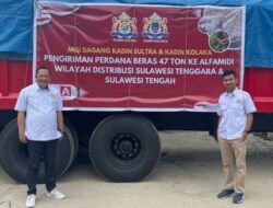 Perdana, Beras Lokal Petani Kolaka Dipasarkan di Alfamidi