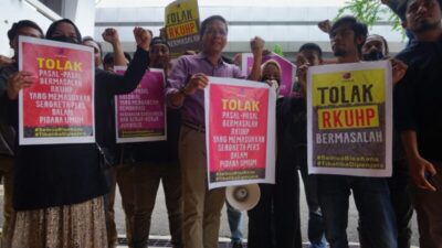 AJI – IJTI Kendari Demo Tolak RKUHP Bermasalah, DPRD Sultra Mendukung