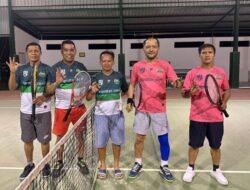 Olahraga Kamtibmas Polres Konut Cabor Tenis, Kapolres Vs Mitra