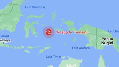 BMKG Keluarkan Peringatan Waspada Tsunami di Beberapa Daerah di Sultra