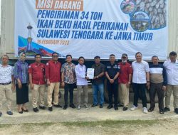 Kadin Sultra Kirim 51 Ton Hasil Perikanan Bumi Anoa ke Jawa Timur
