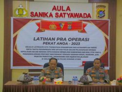 Jelang Ramadan Polres Konut Gelar Latihan Pra Operasi Pekat Anoa 2023