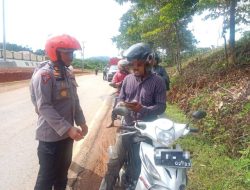 Personel Gabungan Polres Konut Gelar Sweeping di Jalur Trans Sulawesi