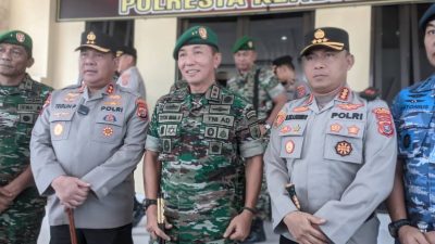 Sinergitas TNI-Polri, Pangdam Hasanuddin Sambangi Polresta Kendari