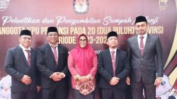 5 Komisioner KPU Sulawesi Tenggara Periode 2023-2028 Resmi Dilantik