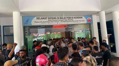 Dinilai Tak Sesuai Prosesur dalam Pengawasan, BPOM Kendari Didemo