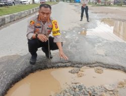 Polresta Kendari Sampai Harus Rekayasa Lalu Lintas Gegera Jalan Ini Rusak Parah