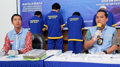 Dalam Tiga Bulan BNNP Sultra Ungkap 3,9 Kilogram Sabu dan Ganja