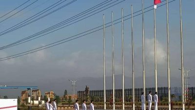 Kala TKA China PT VDNIP Khidmat Ikut Upacara Bendera HUT Kemerdekaan RI