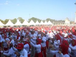 6.000 Peserta Meriahkan Zumba Massal DPD Partai Gerindra Sultra