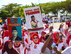 Suara Prabowo Presiden Menggema di Zumba Massal Gerindra di Bombana