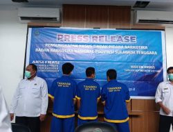 BNNP Sultra Ungkap Peredaran 1,5 Kg Sabu Asal Aceh, 3 Pengedar Ditangkap
