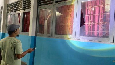 STM Kendari Diserang Puluhan Remaja, Kaca-kaca Pecah Dilempari Batu