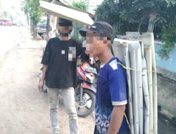 Polisi Bekuk Pencuri Plat Besi Papan Reklame di Kendari