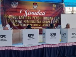 Pemilu Makin Dekat, Simulasi Pencoblosan Sudah Digelar KPU di Sultra