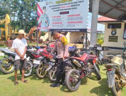 Polsek Wiwirano Sita Belasan Motor Knalpot Bogar yang Ganggu Warga