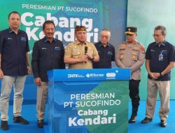 Pj Gubernur Sultra Resmikan PT Sucofindo Cabang Kendari