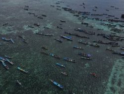 FOTO: Parade 1.000 Perahu Masyarakat Bajau di Wakatobi