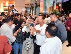 Momen Kedekatan Presiden Jokowi dengan Warga Kendari di Mall The Park