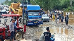 Update Banjir di Jalur Trans Sulawesi, Lalu Lintas Kendari-Sulteng Lancar