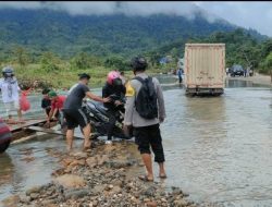 Jalan Poros Konawe Utara-Morowali Kembali Terendam Banjir