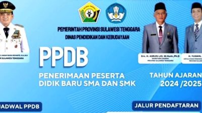 Ini Jadwal dan Cara Daftar Penerimaan Siswa Baru SMK-SMA di Sultra 2024