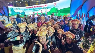 Pj Gubernur Sultra Hadiri Peringatan Hari Anak Nasional 2024 di Papua