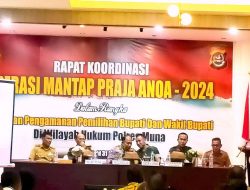 Polres Muna Gelar Rakor Persiapan Pengamanan Pilkada Serentak 2024