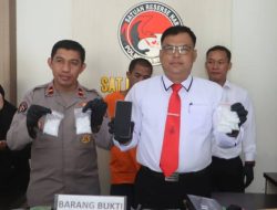 Polresta Kendari Tangkap Pengedar 318 Gram Sabu