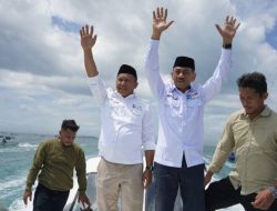 Darwin-Ali Basa Tiba di Mubar Bawa Dukungan 11 Parpol, Disambut Ribuan Warga