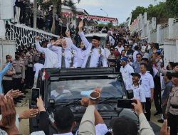 Tumpah Ruah Warga Iringi Pendaftaran Siska-Sudirman ke KPU Kendari