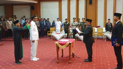 Pj Gubernur Sultra Resmi Lantik Yusmin Sebagai Pj Bupati Kolaka Utara