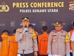 Polres Konut Ungkap 4 Kasus dalam Sebulan, Tetapkan 11 Tersangka