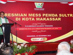 Pj Gubernur Resmikan Mess Pemda Sultra di Makassar